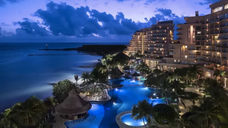 The Grand Fiesta Americana Coral Beach Cancun in the hotel zone of Cancun, Mexico