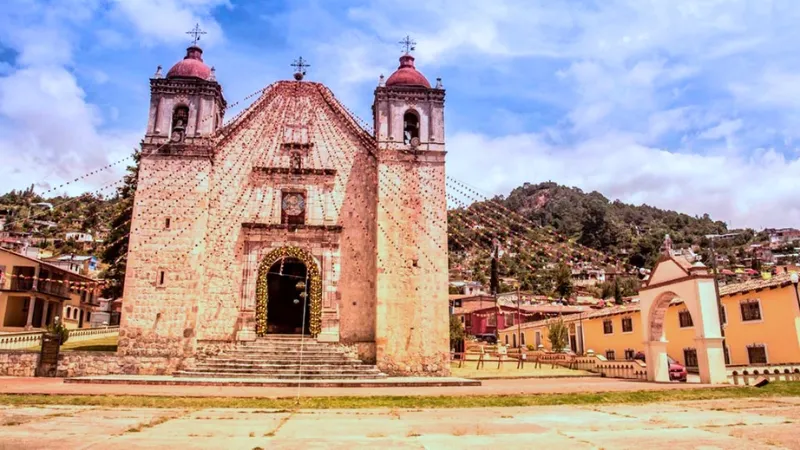 The Templo de San Mateo in Capulálpam de Méndez, Oaxaca, Mexico