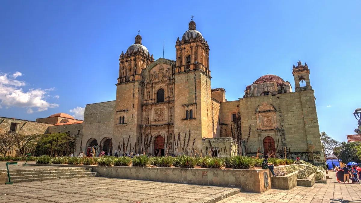 The Templo de Santo Domingo de Guzman in the historic center of Oaxaca City in the state of Oaxaca, Mexico